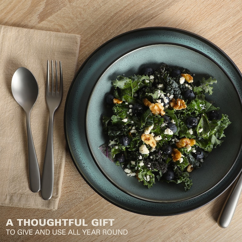 Gibson Elite Tribeca Loft 16-Piece Dinnerware Set - Modern Rustic Tableware for 4, Dishwasher & Microwave Safe