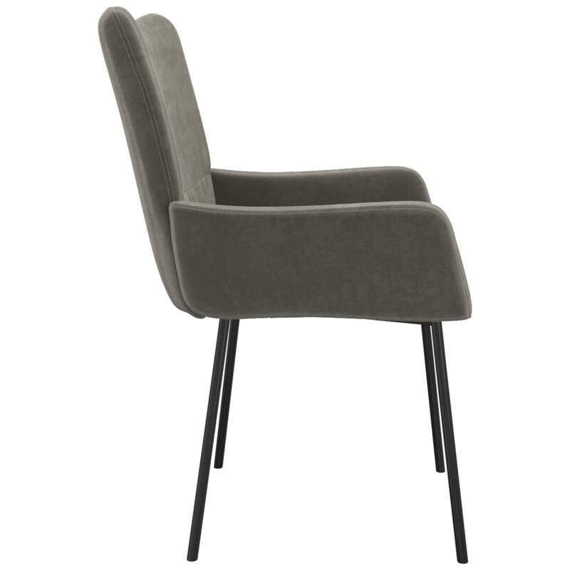 vidaXL Dining Chairs 2 Pcs Leisure Accent Armchair for Living Room Velvet - 21.7" x 22.4" x 32.1"