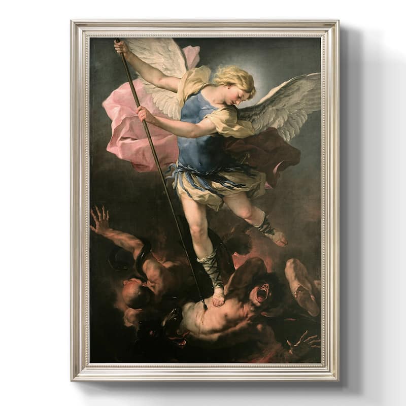 St. Michael Premium Framed Canvas- Ready to Hang