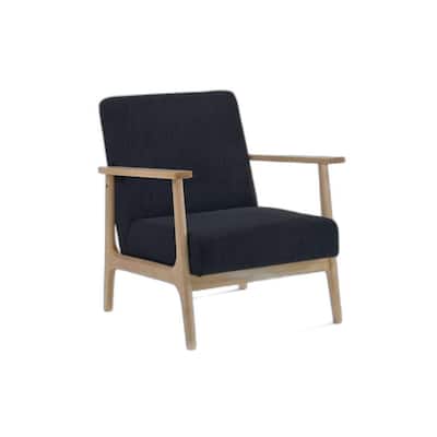 31 Inch Upholstered Armchair with Solid Wood Frame - 27.2” x 29.9” x 28.3”