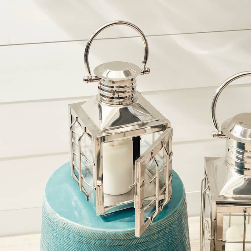 Nantucket 11 inch Outdoor Lantern Silver