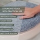 preview thumbnail 119 of 189, Home Weavers Waterford Collection Cotton Toilet Lid Rug | Elastic Fit | Fit Most Standard Toilet Lid | 18"x18"