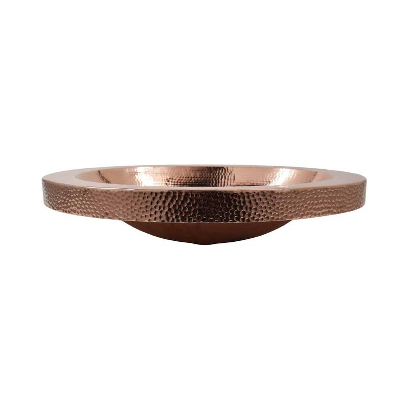 Native Trails Hibiscus 21" Copper Drop In Bathroom Sink