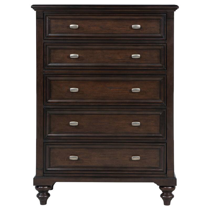 Andover 5-drawer Chest of Drawers Dark Oak