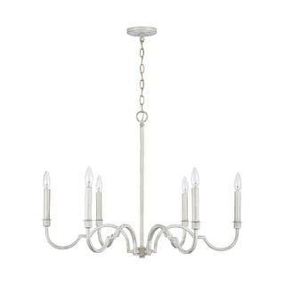 Demi 6-light Winter White Chandelier