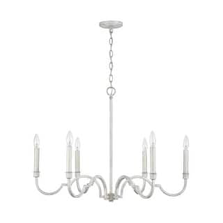 Demi 6-light Winter White Chandelier
