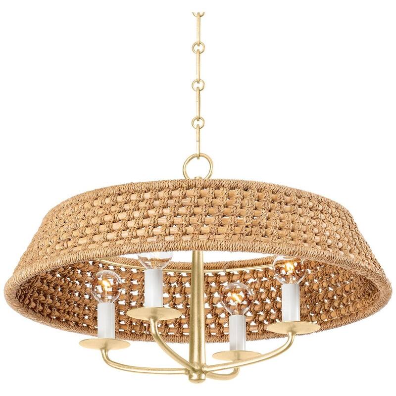 Hudson Valley Lighting 2722 Bradley 4 Light 22" Wide Pendant - Vintage Gold Leaf