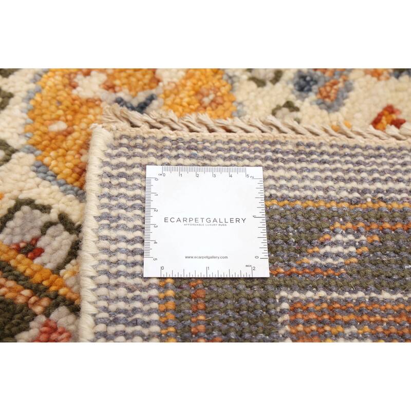 ECARPETGALLERY Hand-knotted Mamluk Ivory Wool Rug - 8'0 x 10'2