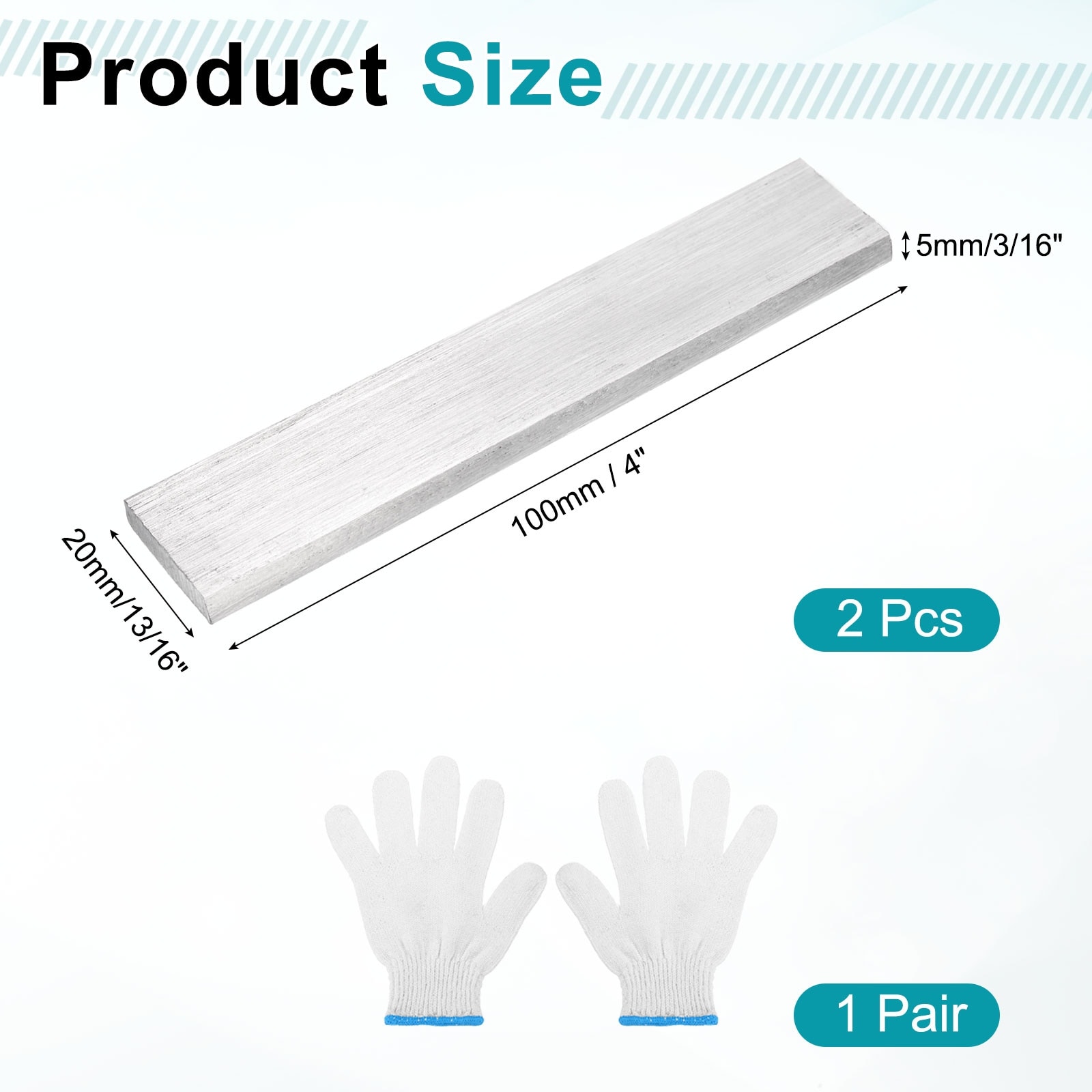 Stainless Steel Flat Bar Brushed Finish Trim Strips Sheet for Kitchen DIY Craft Making