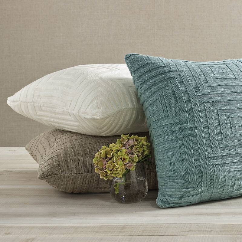 Split P Stone Concentric Square Pillow Cover