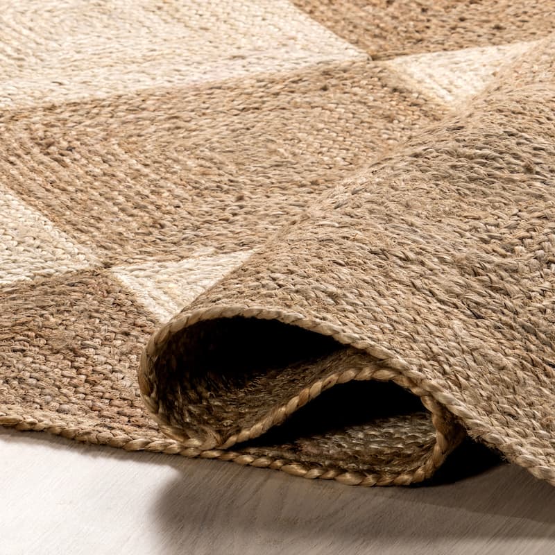 Nuloom Kiraz Diamond Trellis Jute Area Rug