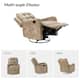 Arlette Contemporary Floral Manual Swivel Recliner with Tufted Back