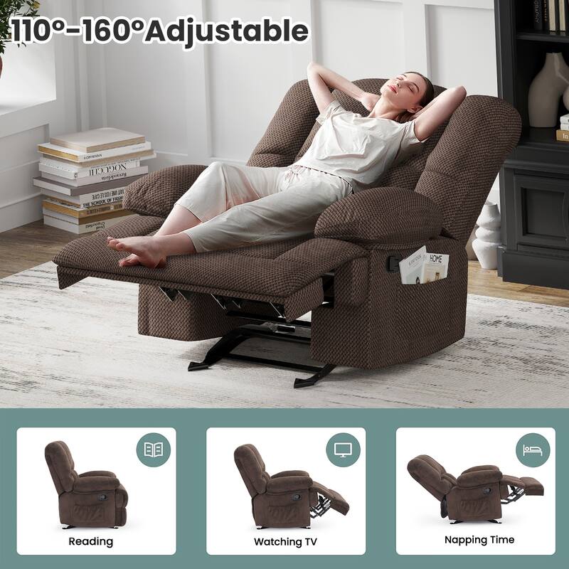 Oversized Rocking Rocker Recliner Chair for Living Room Adults
