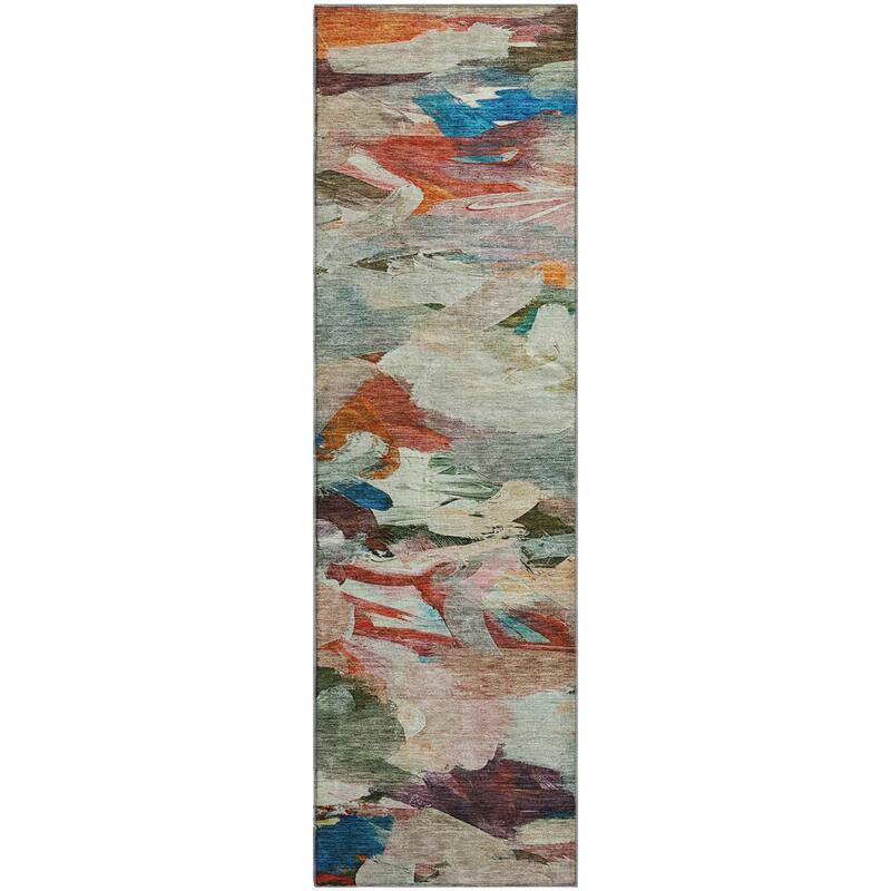 Premium Washable Super Soft Brushstrokes Abstract Mayfield Rug