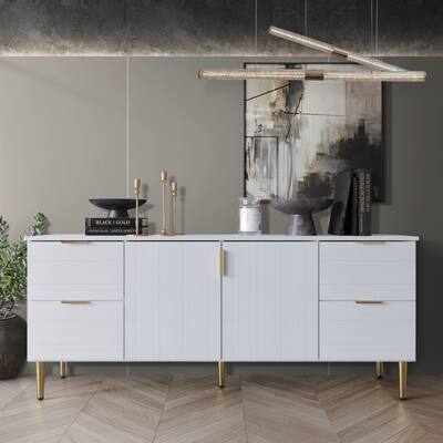 CraftPorch Modern and Luxury Clean-Lines Sideboard