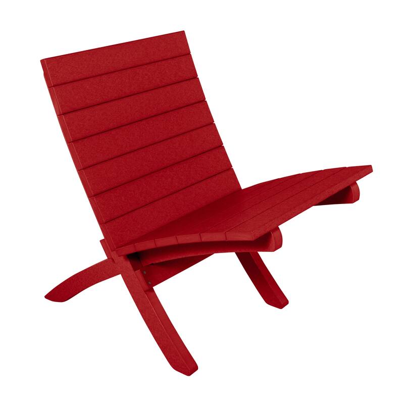 BAHIA VERDE OUTDOORS Haven Modern Side Chair - Boathouse Red