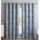 preview thumbnail 2 of 46, HLC.me Paris Paisley Print Light Reducing Filtering Grommet Window Curtain Panels - Set of 2