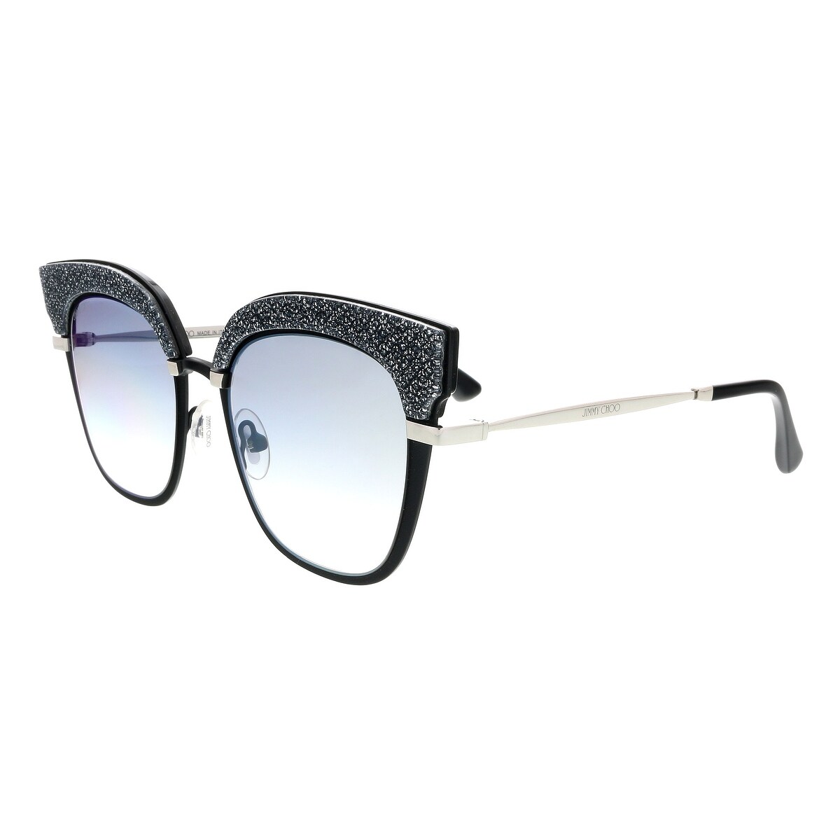 Shop Jimmy Choo Rosy S 0ixa Matte Black Cat Eye Sunglasses 51 20