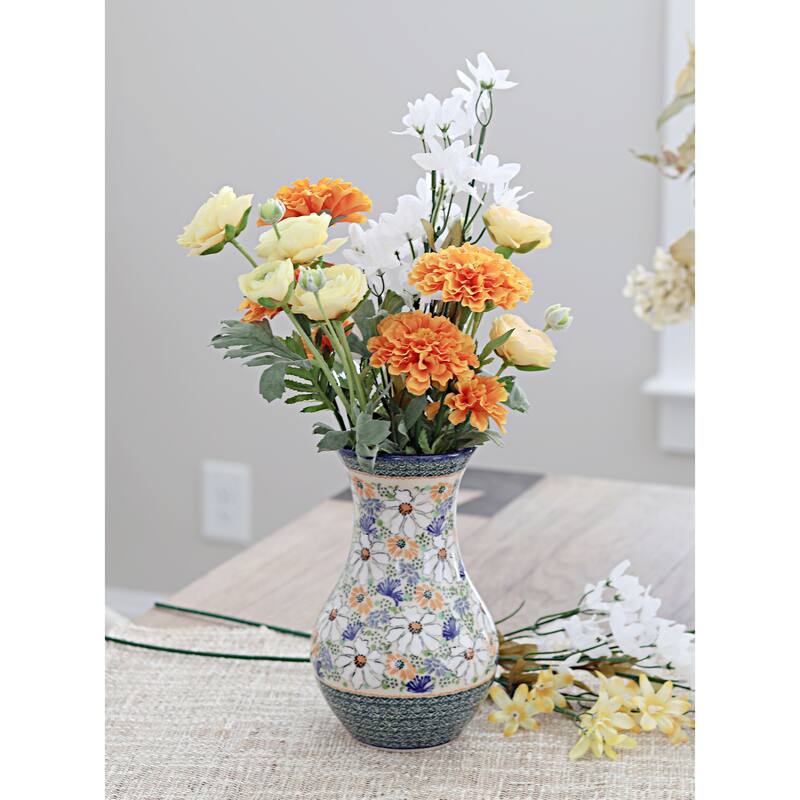 Blue Rose Polish Pottery W04 Galia Vase