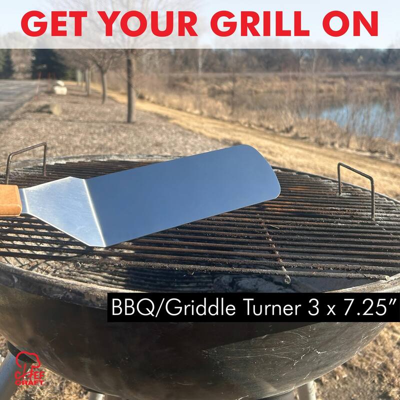Chef Craft 14.5-inch Extra-Long Stainless Steel BBQ Griddle Turner
