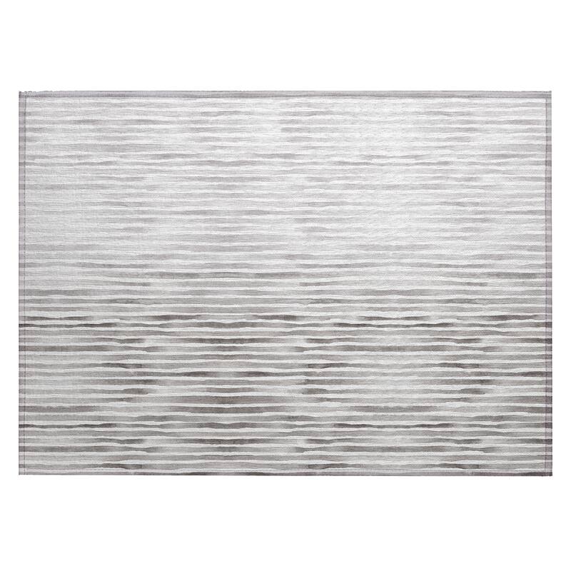 Indoor/ Outdoor Surfside Ombre Washable Rug New - Gray - 1'8" x 2'6"
