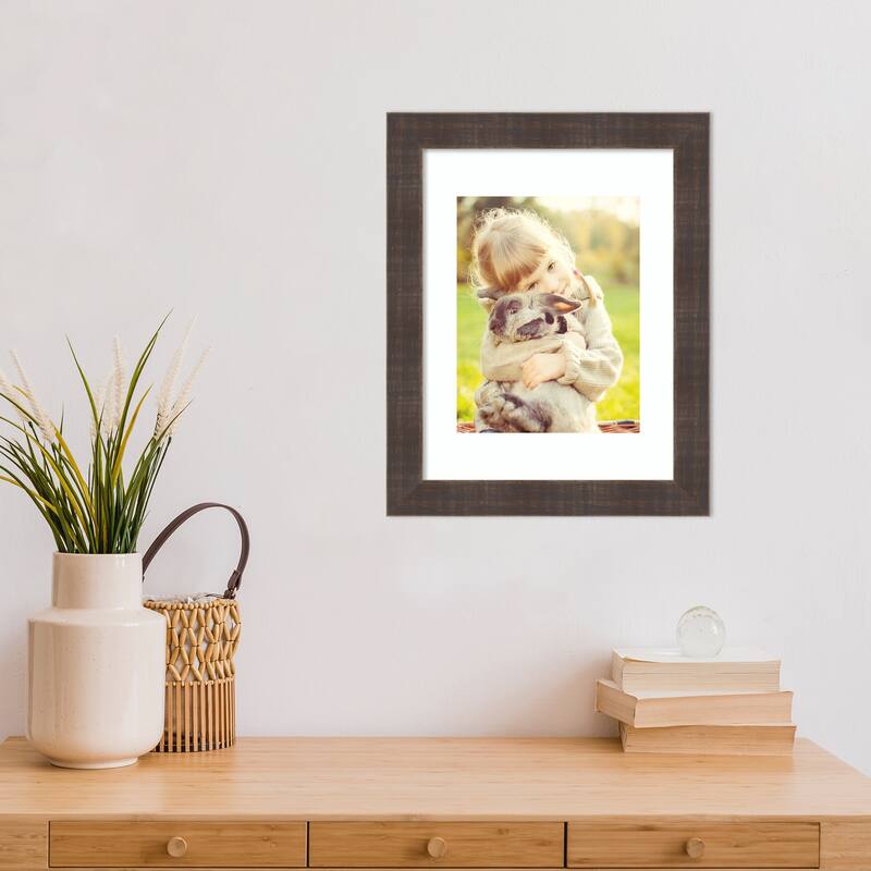 Whiskey Brown Rustic Framed Picture Frame, Photo Frame