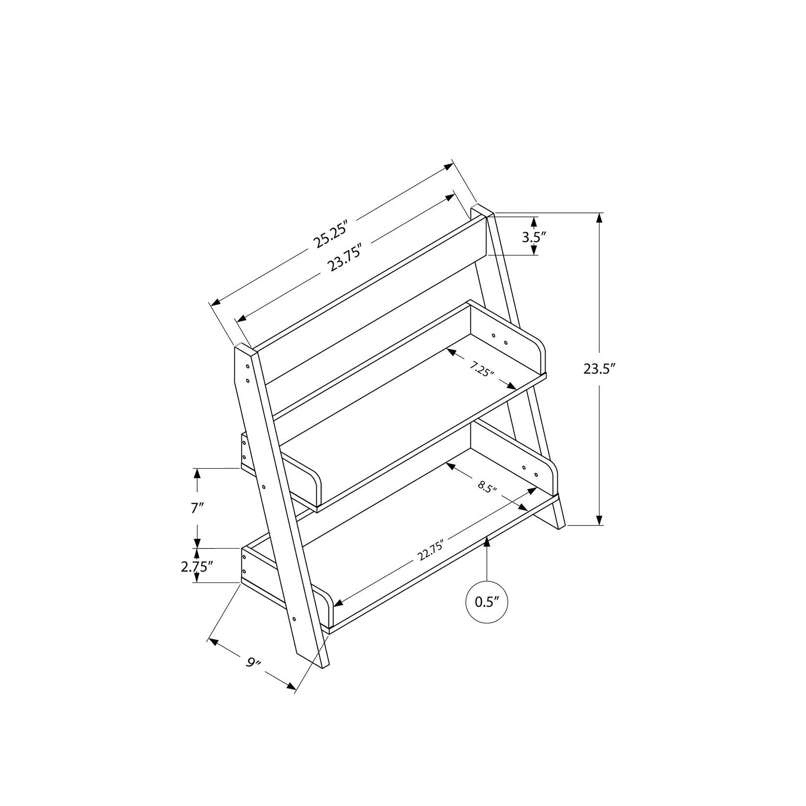 Shop Monarch 3439 White Wall Mount Shelf 24nch Bathroom Accent On Sale Overstock 30584843