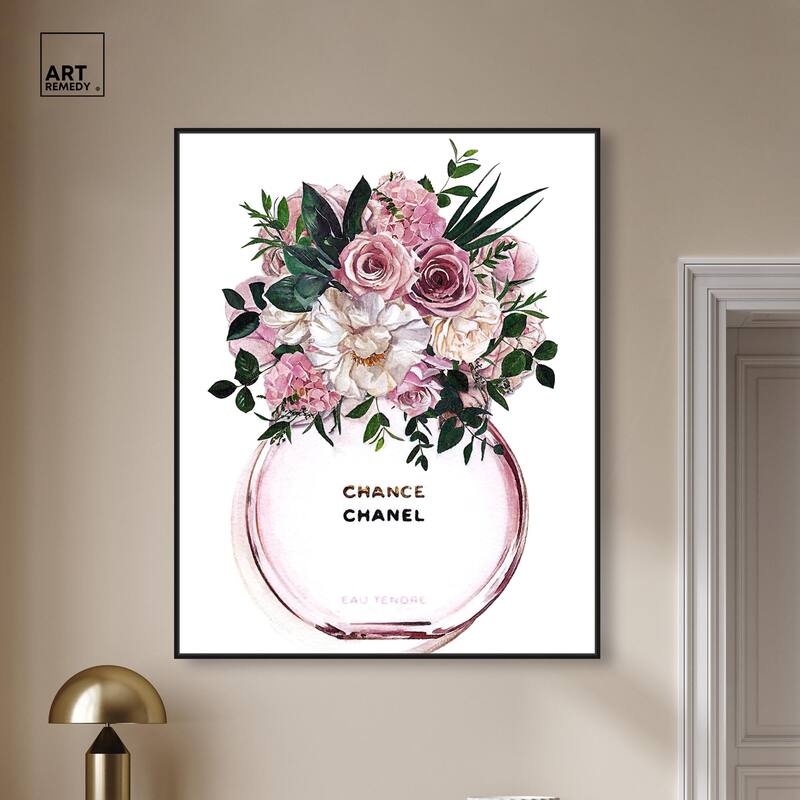 Floral Chance Fragrance Canvas by Art Remedy