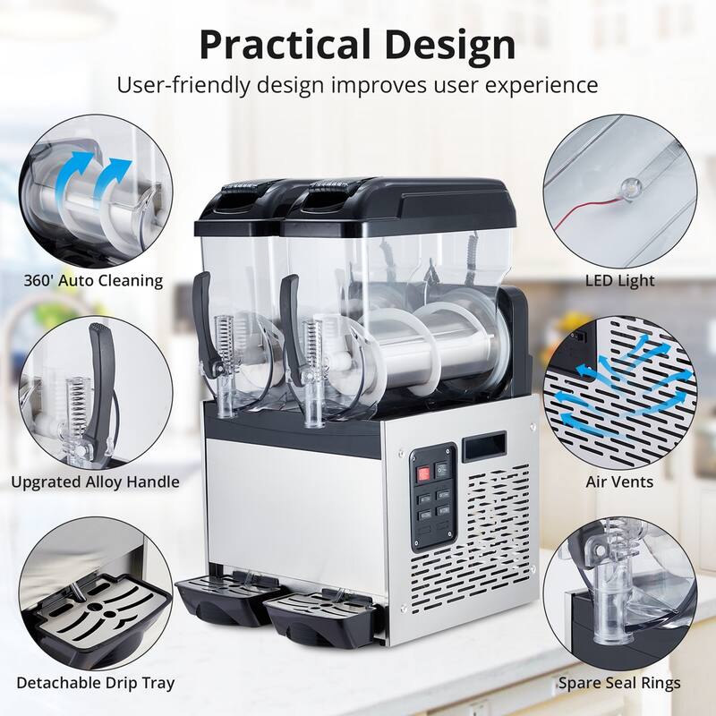 Commercial Slushy Machine Frozen Drink Margarita Smoothie Maker