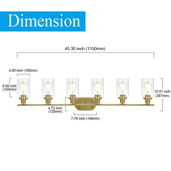 6 Light Classic Wall Light Bathroom Vanity Lighting Fixture Bed Bath & Beyond 36302163