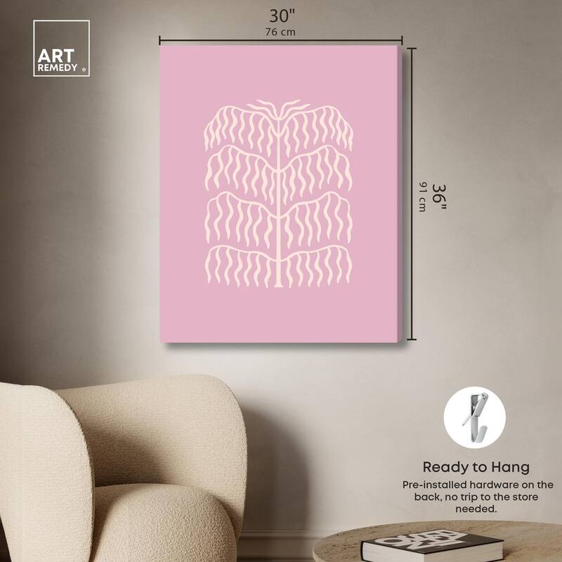 Lavender Mauve Canvas by Art Remedy, Gallery Wrapped
