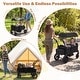 preview thumbnail 5 of 18, Costway Foldable Wagon Stroller for 2 Kids, Double Seater Toddler - See Details