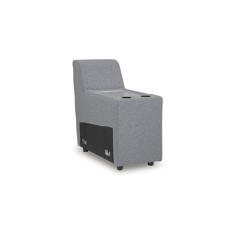 Signature Design by Ashley Modmax Gray 6-Piece Reclining Sectional with Storage Console - 143" W x 125" D x 41" H