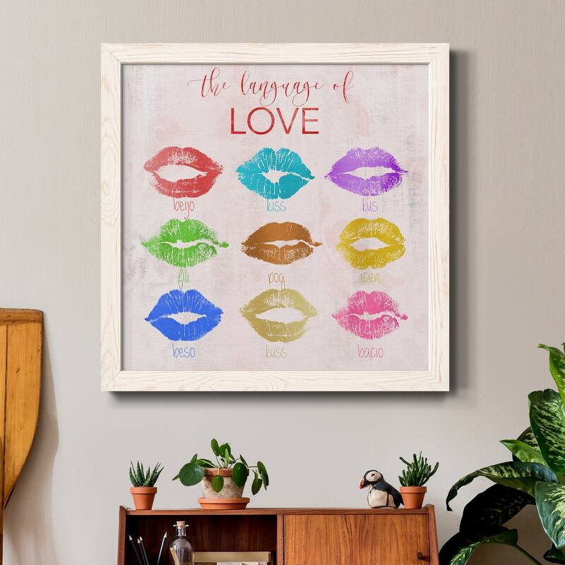 Rainbow Kiss-Premium Framed Canvas - Ready to Hang