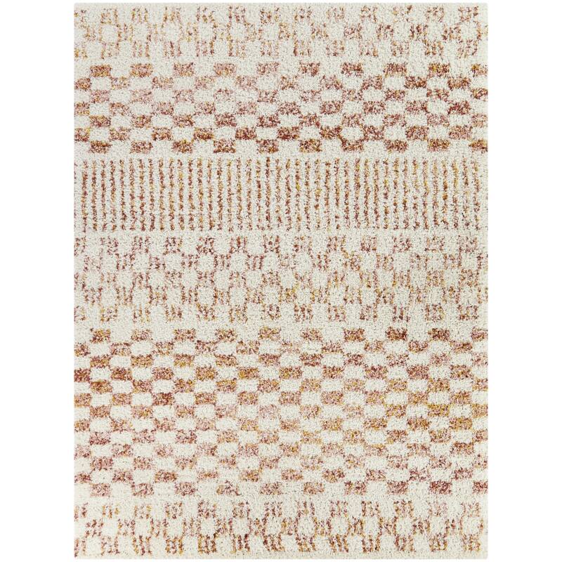 Mendieta Checkered Shag Area Rug