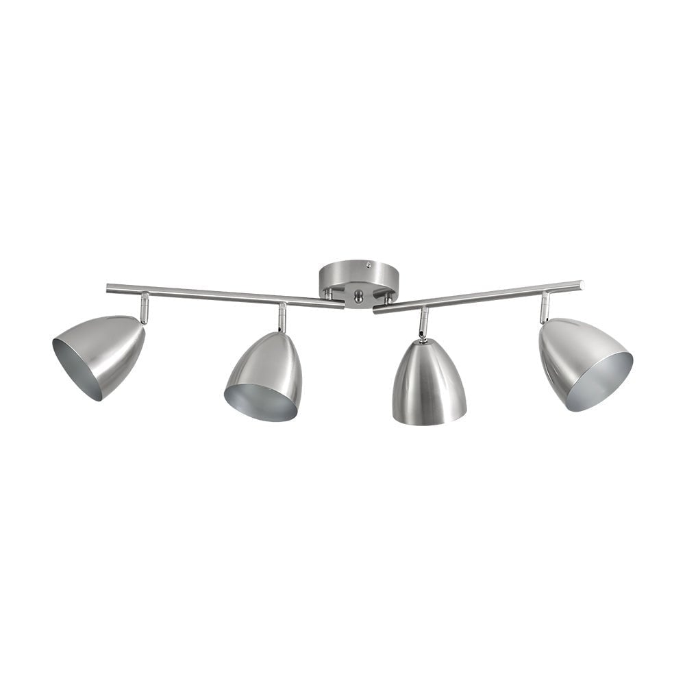 Contemporary 4-Light Adjustable Arm Track Light Semi-flush Mount - 31.9 in  - Overstock - 43487721, image size:1000x1000