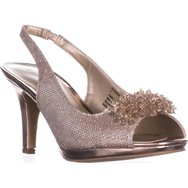 rose gold peep toe shoes