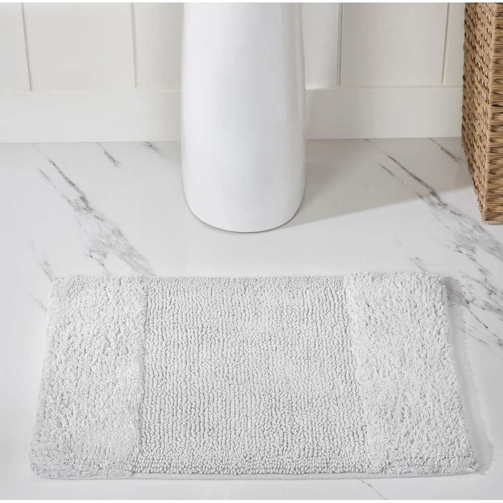 Home Weavers Casual Elegance Reversible Bathmat 100% Cotton Bathroom Rugs  Set, Washable Rug, Extra Soft and Absorbent bath Rug, Kitchen Mat, Bath Mat