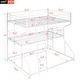 preview thumbnail 8 of 16, Full Xl Over Twin Xl Over Queen Size Triple Bunk Bed With Long And Short Ladder