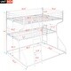 preview thumbnail 4 of 23, Industrial Concise Style Full XL over Twin XL over Queen Size Triple Bunk Bed,Metal Bed with Two Size Ladder on Each Side