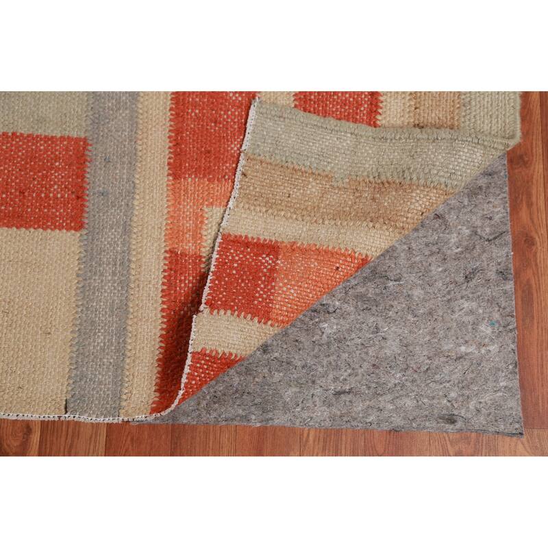 Hand Woven Oriental 100% Jute Carpet Southwestern Modern Multi-Colored Kilim Area Rug - 13' 3'' X 10' 0''