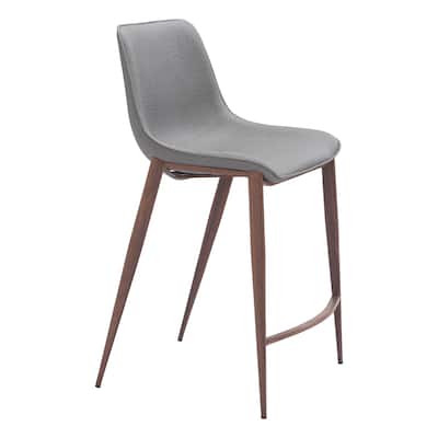 Magnus Counter Stool Slate Gray & Walnut