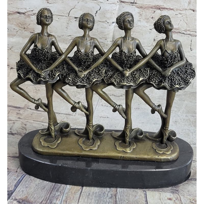 Hot Selling 100 Percent Bronze Modern Ballerina Dancer Sculpture Ballet Figurine Bron