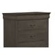 preview thumbnail 4 of 6, Classic Style Stained Gray Finish 1pc Chest of 5 Drawers Traditional Design Bedroom