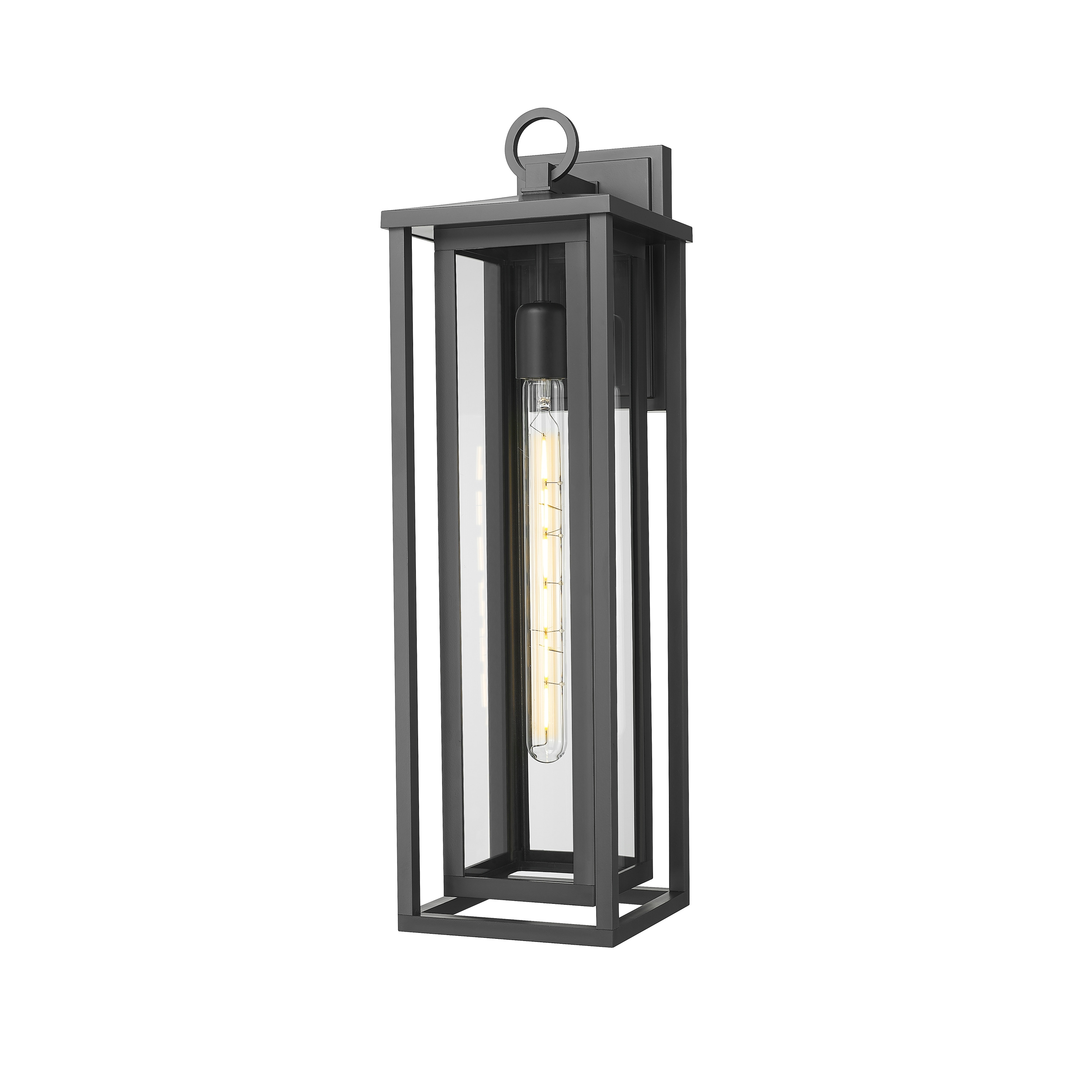 Innovations Lighting - Ashland Collection - 1 Light 23" - Black Matte - Outdoor Wall Sconce