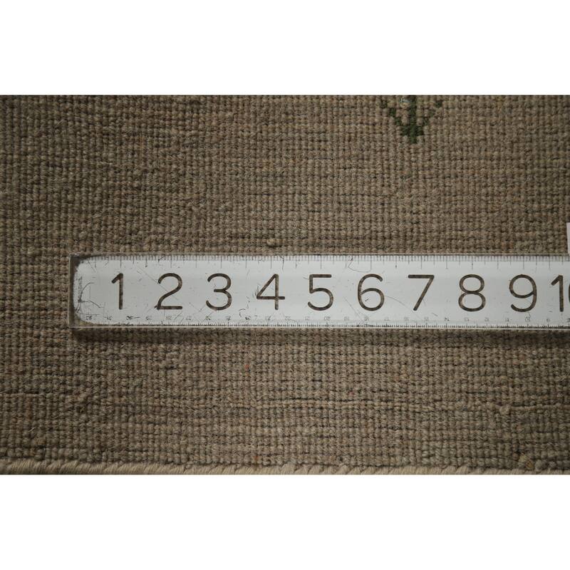 Hand Knotted Oriental 100% Wool Carpet Tribal Animal Pictorial Beige & Ivories Gabbeh Area Rug - 6' 6'' X 4' 7''