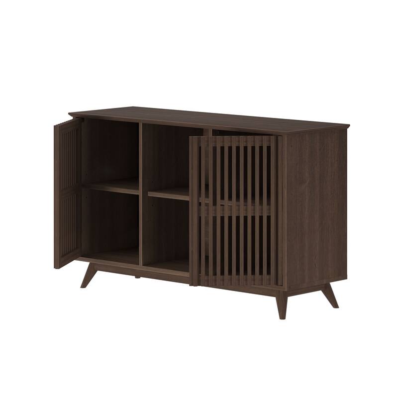 Plank and Beam Mid-Century Modern 2-Door TV Stand