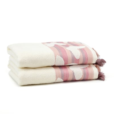 East'N Blue Butterfly Turkish Cotton Hand Towel (Pack of 2)