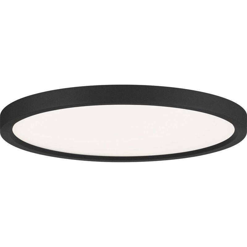 James Allan Randolph 15" Wide LED Flush Mount Ceiling Fixture - Earth Black