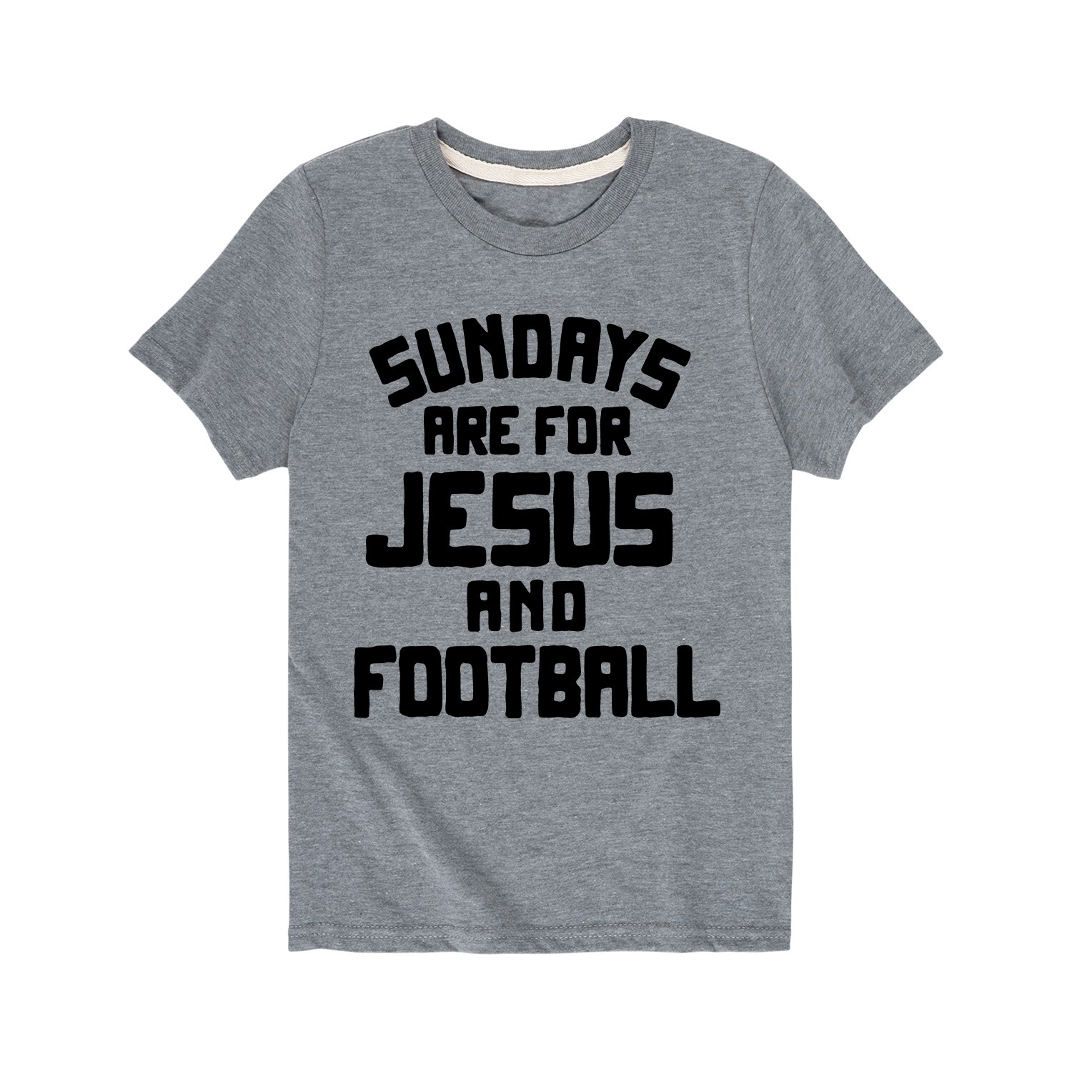 Shop Sundays Football And Jesus Youth Short Sleeve Tee